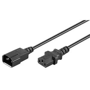 Microconnect PE040605 elektrības kabelis Melns 0,5 m C14 uzmava C13 uzmava