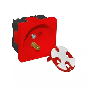 Соединитель электрических розеток Alantec PZ01, 16 A, 45×45 мм, красный
