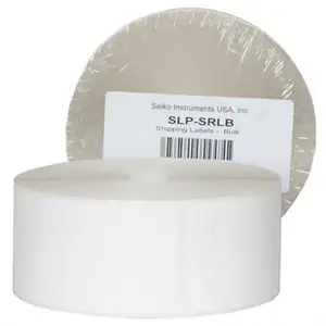 Uzlīmes ruļļi SEIKO SLP-SRLB White — uzlīmes izmērs 101 x 54 mm, 900 uzlīmju ruļļā, 900 gab. iepakojumā