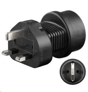 Microconnect PETRAVEL1 Strāvas kontaktdakšas adapters Type
