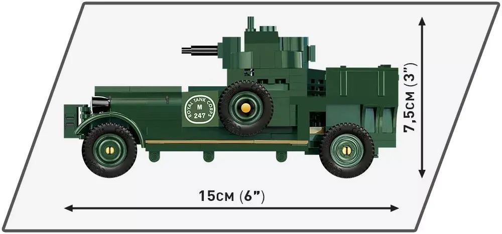Cobi Rolls-Royce Armoured Car 1920 Pattern Mk I набор Photo 6