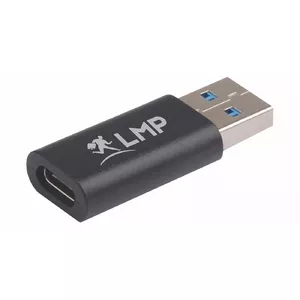 Cable Gender Changer LMP 18985 USB-C to USB-A Black