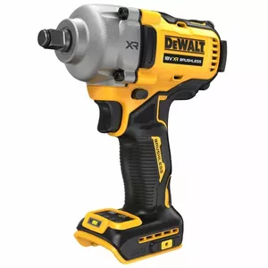 Impact wrench DeWalt DCF891NT-XJ, 18V battery, 1/2" chuck, 800–1100 N·m torque, pistol handle, built-in light, yellow