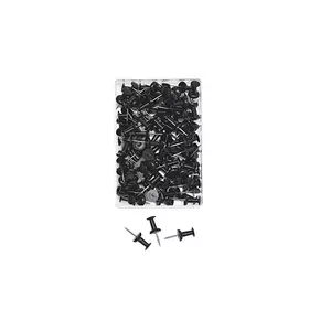 Скрепки Wedo 54 201 черные металл пластик 23 мм 100 шт