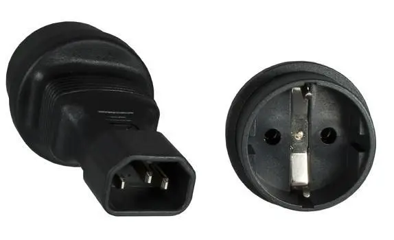 Microconnect PE14CEEAD Strāvas kontaktdakšas adapteris C14