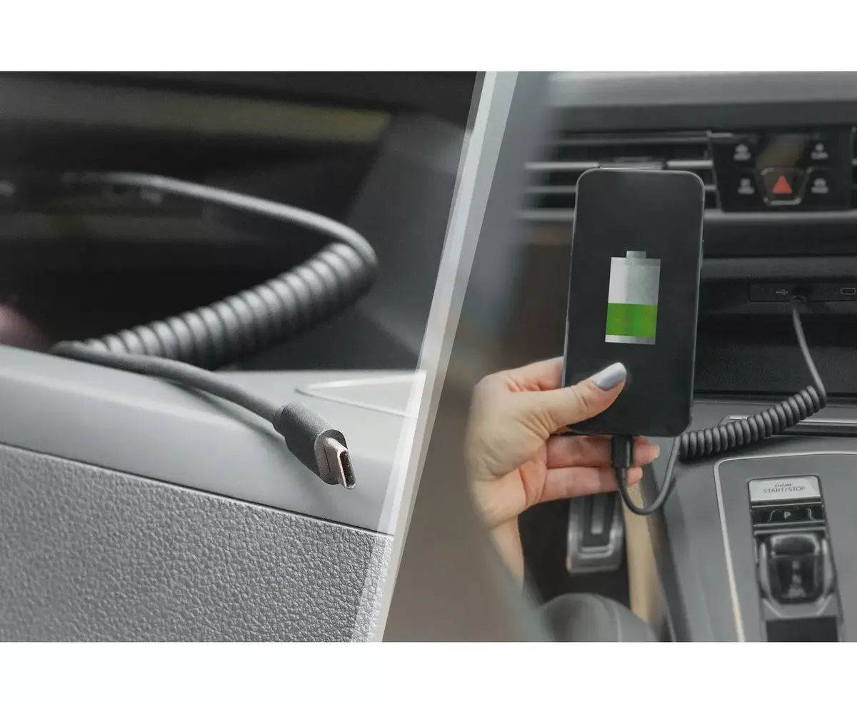 Спиральный кабель Digitus USB 2.0 USB C к USB C Photo 2