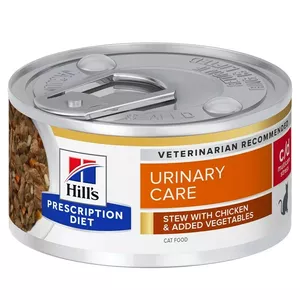 HILL'S Feline c/d Urinary Care Stew with Chicken - mitrā kaķu barība - 82g