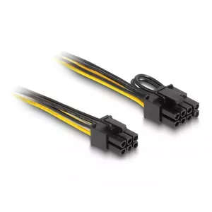 DeLOCK 83004 internal power cable 0.5 m PCI-E 6-pin to 2 x 6+2 pin