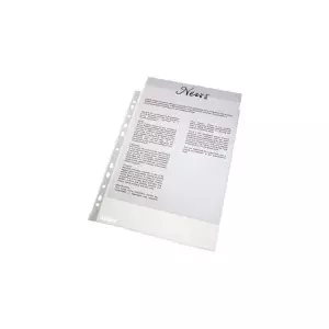 Sheet protector A4 Esselte Embossed Economy Pockets — clear plastic sleeve for A4 documents