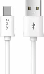 USB Type-C cable Devia Smart USB Type-C Cable White — data and charging cable