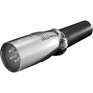 Разъем для микрофона Goobay XLR мужской 4-pin черный металлический
