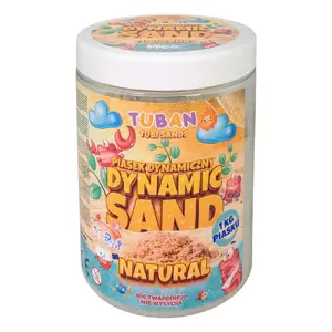 Детский кинетический песок Tuban DYNAMIC SAND NATURAL 1 кг от 3 лет