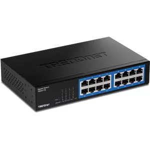 Trendnet TEG-S17D tīkla pārslēgs Gigabit Ethernet (10/100/1000) Melns