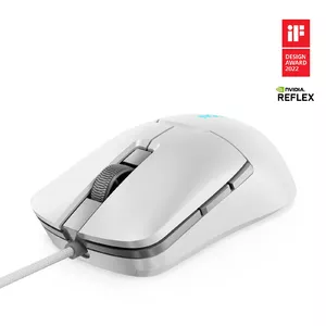 Игровая мышь Lenovo Legion M300s — оптическая 8000 DPI, 6 программируемых кнопок, амбидекстр, белая, USB Type-A