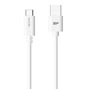 USB Cable Silicon Power Boost Link PVC LK10AC 1m USB A USB C White