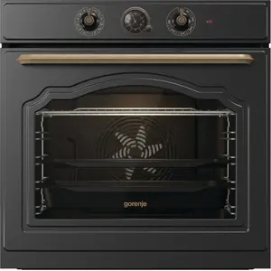 Встраиваемая электрическая духовка Gorenje BOS67371CLB — 77 л, поворотное управление, цифровой таймер, черная