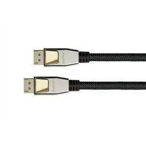 HDMI Cable Alcasa DP20-PY010 1m HDMI Type A Male to Male Black