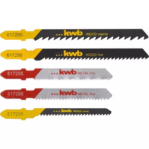 Полотно для лобзика KWB 617295 Высокоуглеродная сталь HCS 5 шт