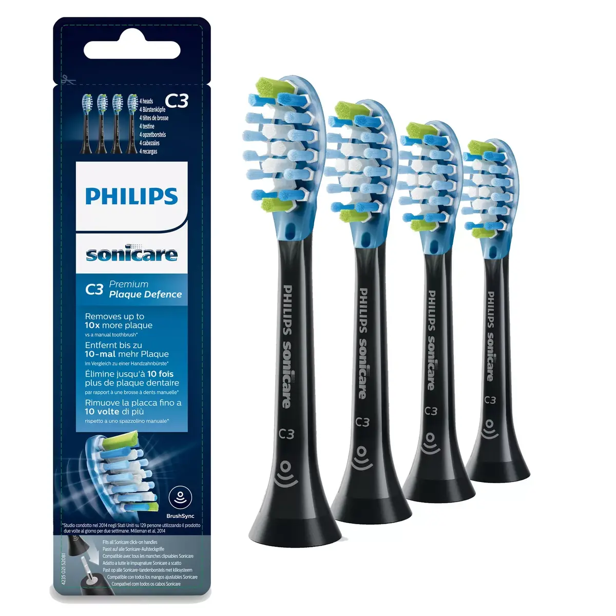 Sonic toothbrush heads Philips C3 Premium Plaque Defence Photo 2