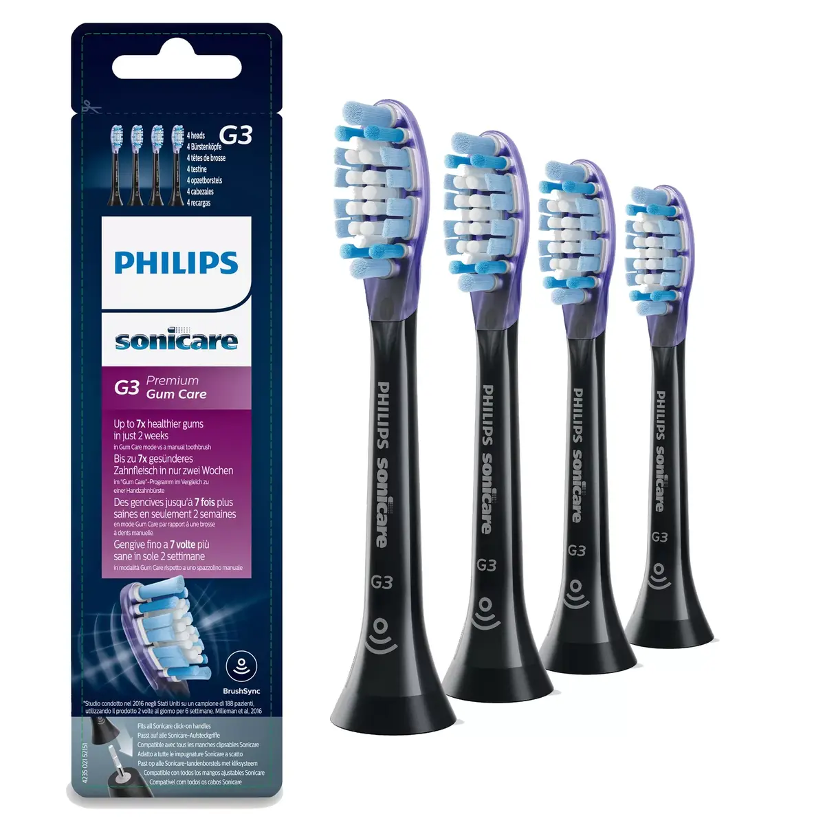 Sonic Toothbrush Heads Philips G3 Premium Gum Care Photo 2