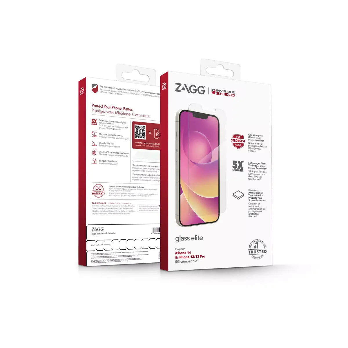 InvisibleShield Glass Elite Ekrāna aizsargstikls Apple iPhone 13/13 Pro/14 Photo 2