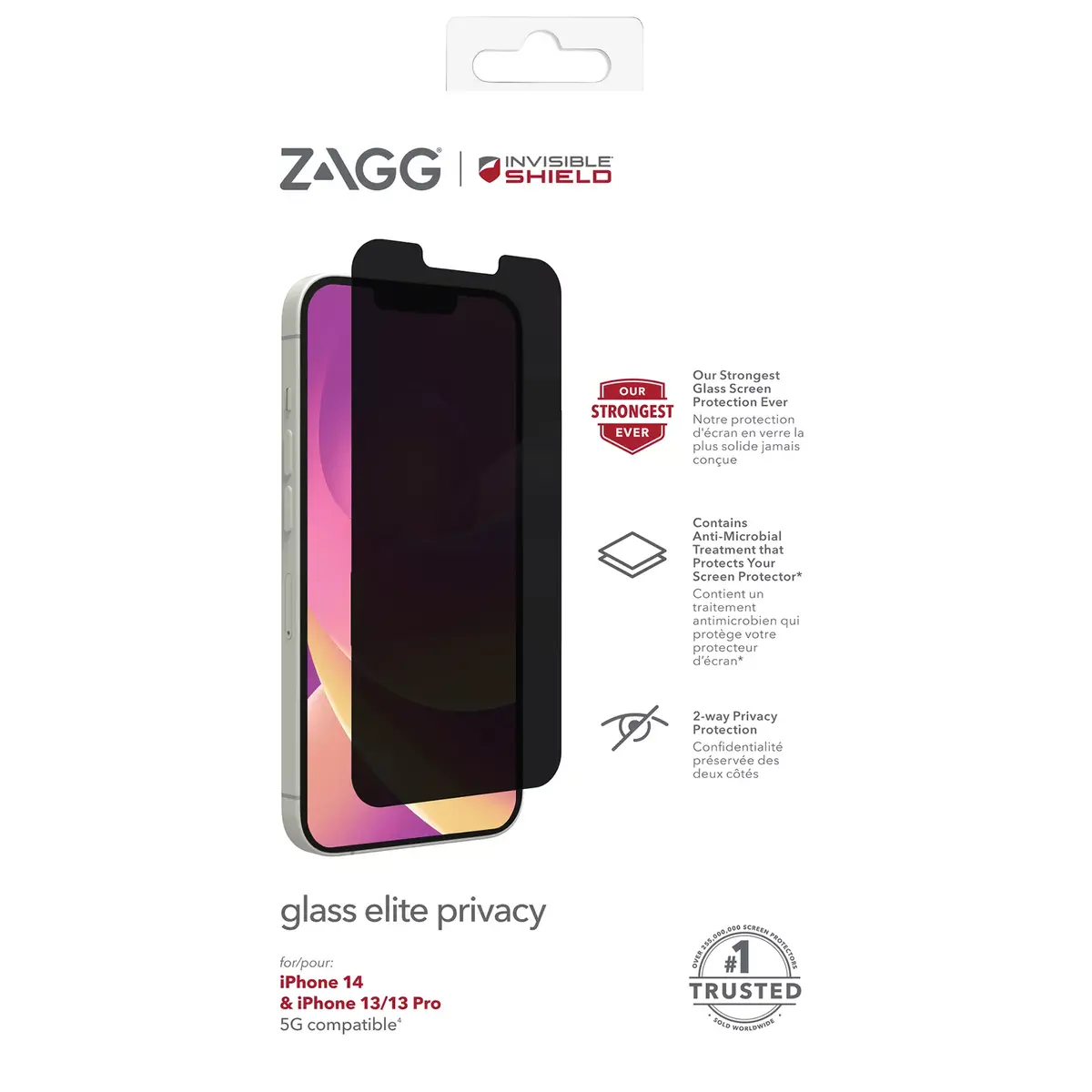 Zagg InvisibleShield Glass Elite Privacy — iPhone 13/13 Pro/14 6,1" Photo 3