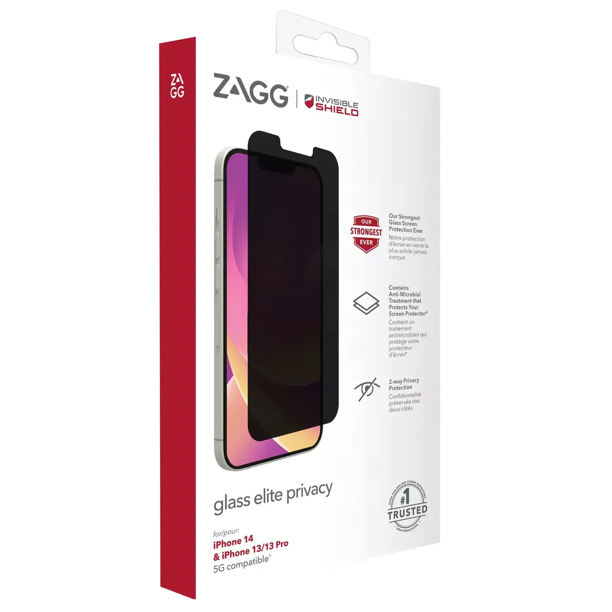 Zagg InvisibleShield Glass Elite Privacy — iPhone 13/13 Pro/14 6,1" Photo 4