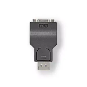 Cable gender changer Nedis CCGB37935BK — DisplayPort to VGA (D-Sub), black, nickel-plated contacts