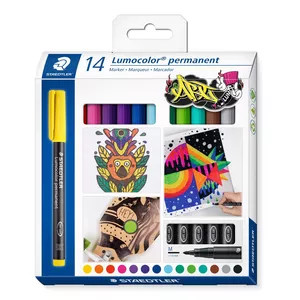 Маркер постоянный Staedtler Lumocolor 317 C14 Ассорти 14 шт