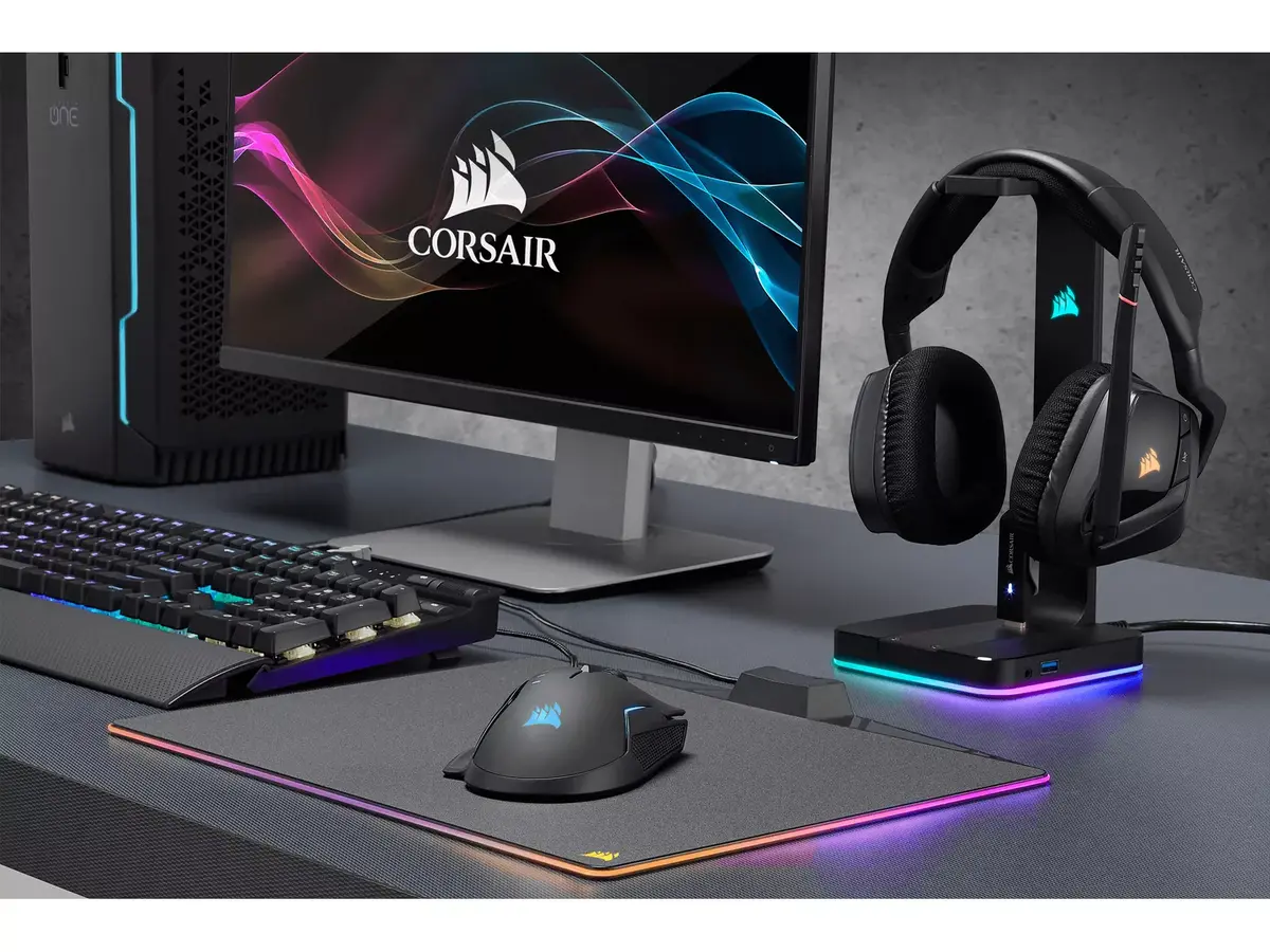 Austiņu statīvs Corsair ST100 RGB Premium Photo 10