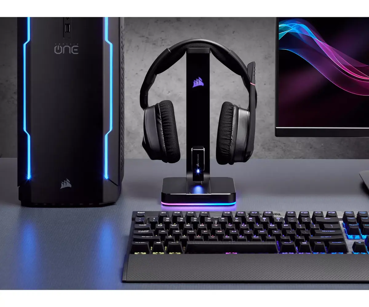 Austiņu statīvs Corsair ST100 RGB Premium Photo 11