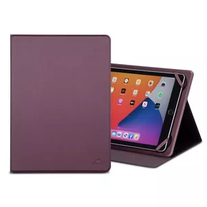 Tablet folio case Rivacase Malpensa for 26.7 cm (10.5") devices, polyurethane/silicone, three stand modes, 0.4 kg, Burgundy
