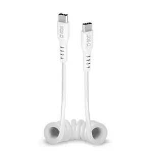 USB kabelis SBS TECABLETYPCCS1W USB 3.2 Gen 1 1m USB C balts