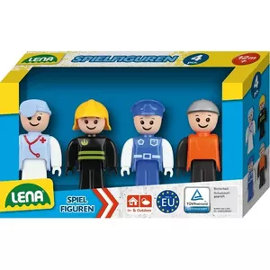 Toy figures set Lena 04490 blue – plastic play figures, assorted blue characters