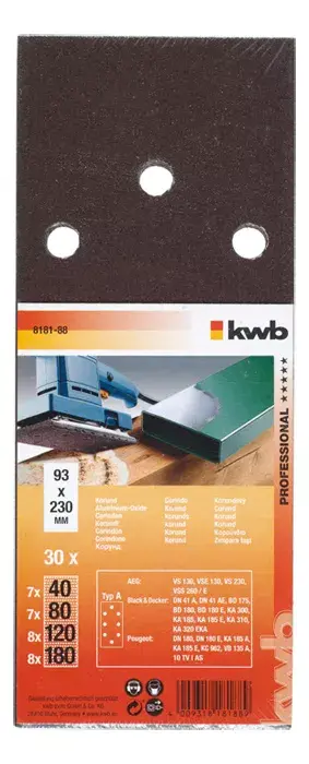 Slīpēšanas loksnes KWB 818188 Photo 2