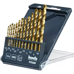 Drill bit set KWB 429844 13 pcs sizes 1.5-6.5