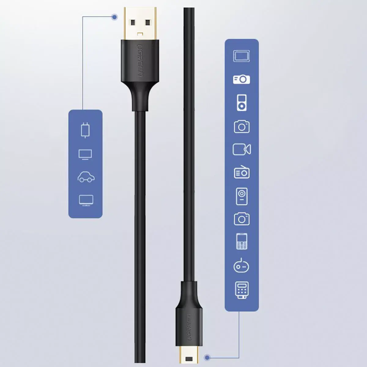 UGREEN US132 Mini-USB kabelis 2 m Photo 24