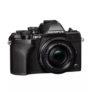 Mirrorless camera OLYMPUS OM-D E‑M10 Mark IV with ED 14-42mm F3.5-5.6 EZ lens, 20.3 MP, Live MOS, 4/3" sensor, 4K, Wi‑Fi, black