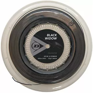 Tennis string Dunlop Black Widow 1.26mm 200m Co-PE monofilament black 