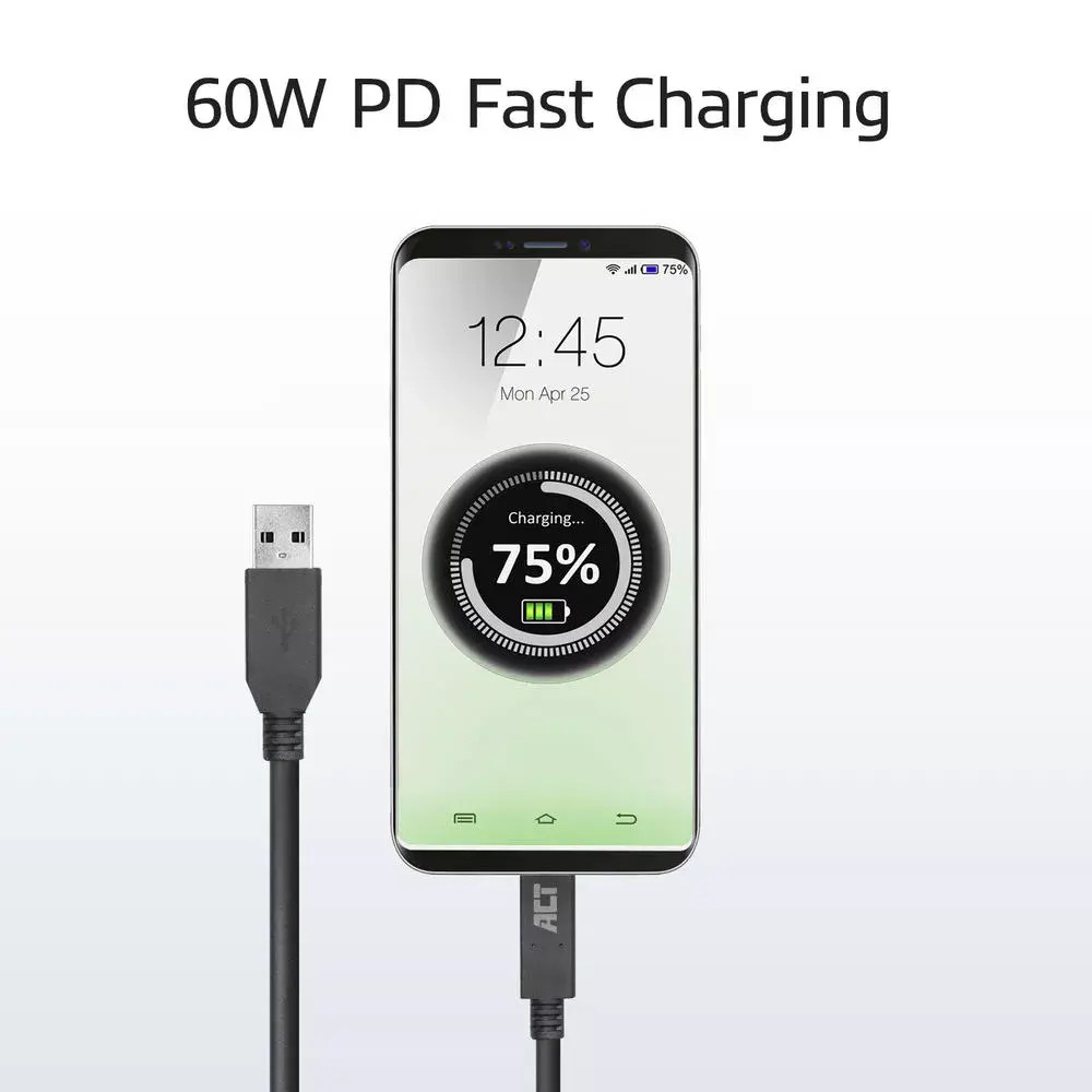 ACT USB 3.0 kabelis USB-A uz USB-C Photo 3