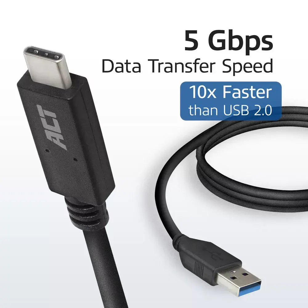 ACT USB 3.0 kabelis USB-A uz USB-C Photo 4