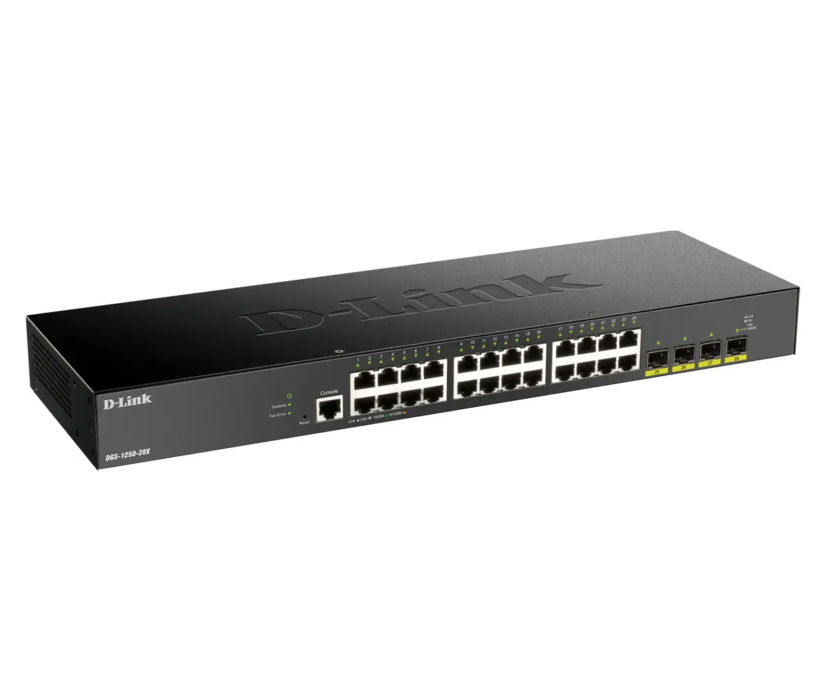 Pārvaldāms slēdzis D-Link DGS-1250-28X/E Photo 2