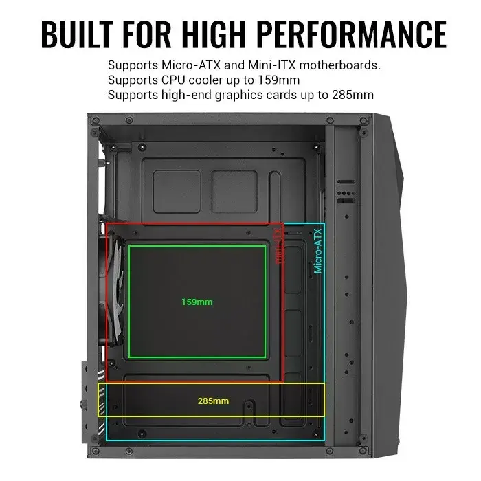 AEROCOOL Raider Mini G V3 корпус Mini-ITX/microATX Photo 8
