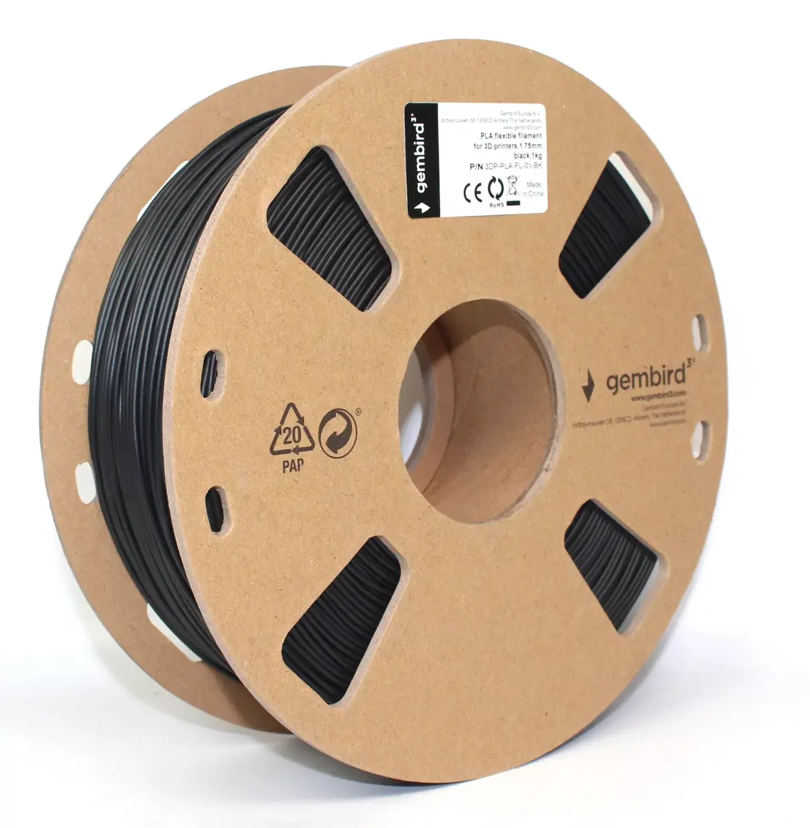 PLA materiāls Flashforge 1 kg 1,75 mm melns Photo 2