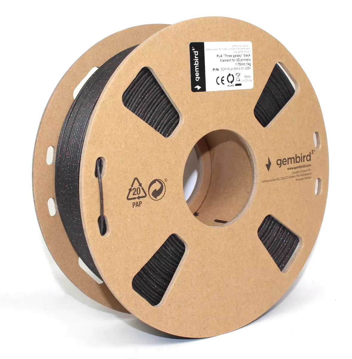 PLA filament Flashforge 1.75 mm Black 1 kg Photo 2