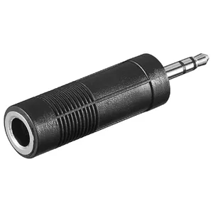 Goobay Headphone AUX Adapter 3.5 mm male to 6.35 mm female black