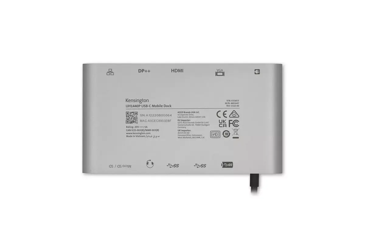 Kensington UH1440P USB-C Mobile Dock Photo 4