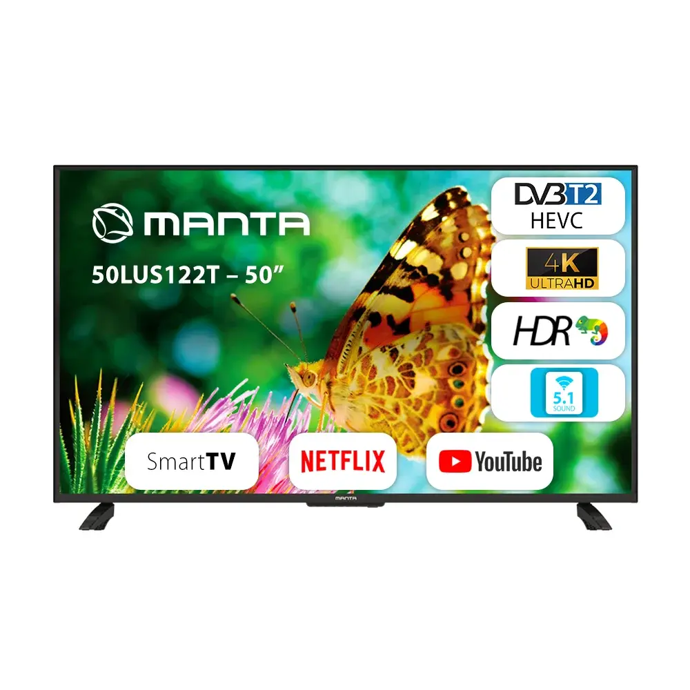 LED 4K UHD televizors MANTA 50LUS122T
