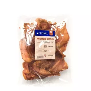 Жевательная лакомство PETMEX Свиное ухо, упаковка 10 шт. по 40 г · натуральные · 400 г · для взрослых средних и крупных собак