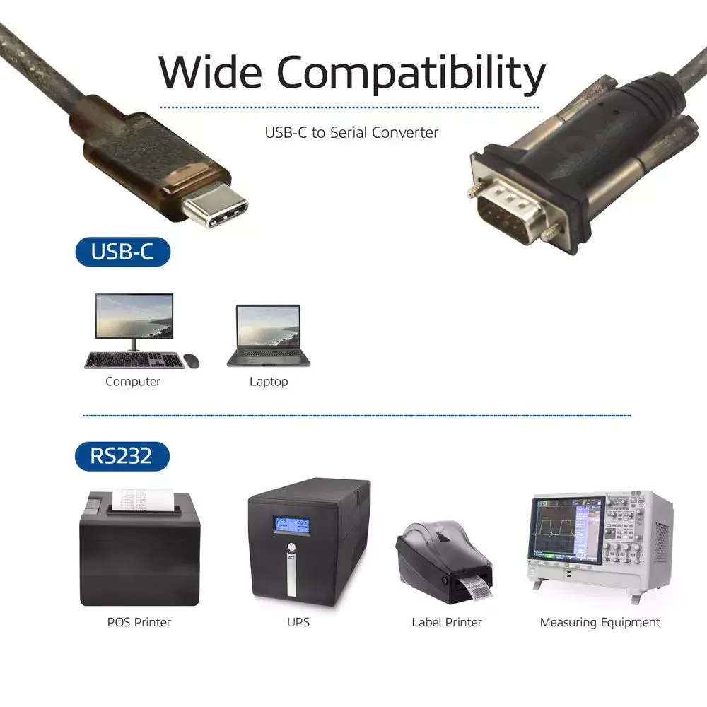 ACT USB-C to Serial Adapter AC6002 Photo 4